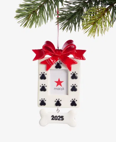 Holiday Lane Pets Dog Print Frame Ornament, Macy's Exclusive In Multi