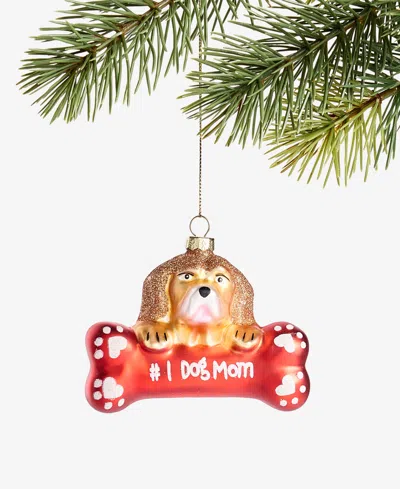 Holiday Lane Pets Dog With Bone Ornament, Macy's Exclusive In Multi