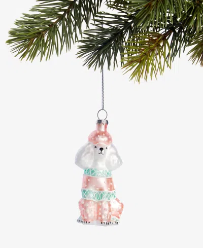 Holiday Lane Pets Glass Poodle Ornament, Macy's Exclusive In Transparent