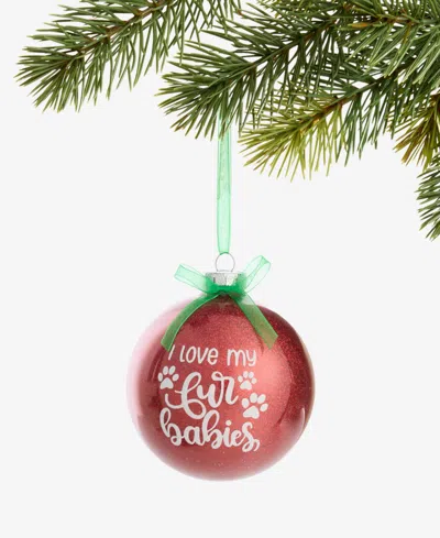 Holiday Lane Pets Red Ball Ornament, Macy's Exclusive In Transparent