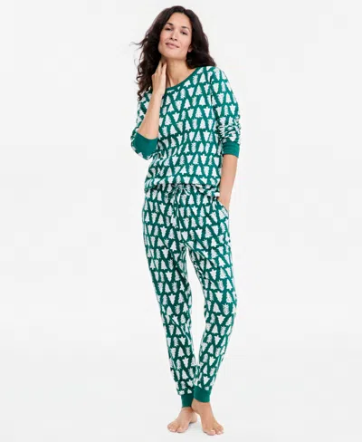 Holiday Lane Plus Size Halloween Cotton Matching Family Pajamas Set, Created For Macy's In Tree