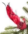 Holiday Lane Royal Holiday Red Peacock With Feather Ornament, Exclusively At Macy's In No Color