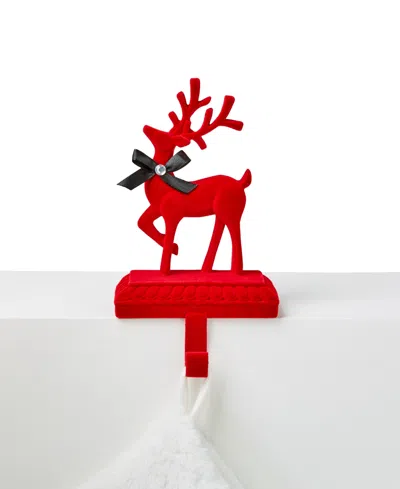 Holiday Lane Royal Holiday Red Reindeer Stocking Holder, Created For Macy's In No Color