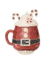 Holiday Lane Santa Mug Pin, Created For Macy's In Multi
