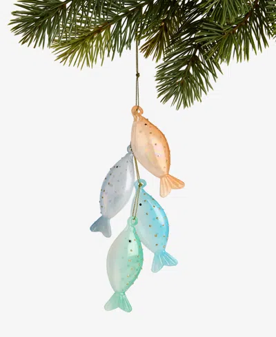 Holiday Lane Seaside Glass Fish Pendant Ornament, Macy's Exclusive In Multi