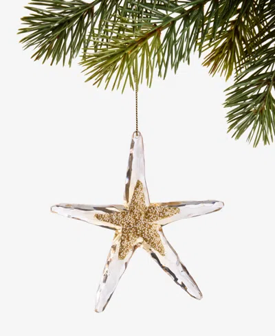 Holiday Lane Seaside Starfish Embellished Ornament, Macy's Exclusive In Brown