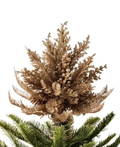 Holiday Lane Shine Bright Glitter Floral Tree Topper, Created For Macy's In No Color