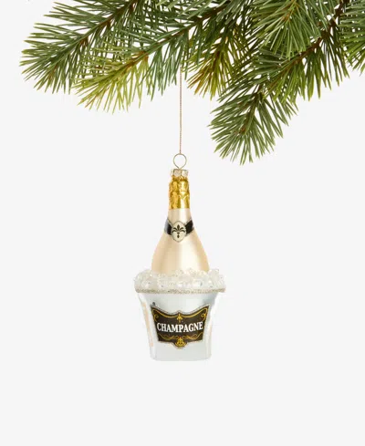 Holiday Lane Spirits Champagne On Ice Ornament, Macy's Exclusive In Multi