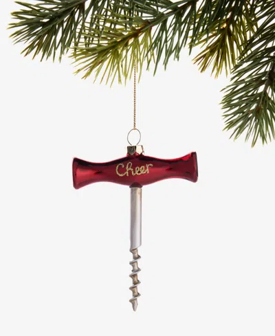 Holiday Lane Spirits Glass Bottle Opener Ornament, Macy's Exclusive In Red