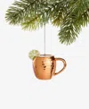 Holiday Lane Spirits Glass Mule Mug Ornament, Macy's Exclusive In Transparent