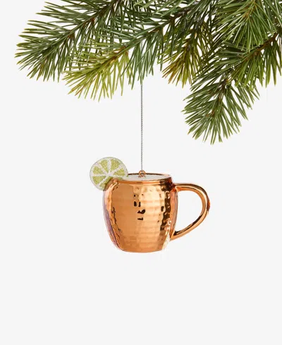 Holiday Lane Spirits Glass Mule Mug Ornament, Macy's Exclusive In Transparent