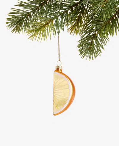 Holiday Lane Spirits Lemon Wedge Ornament, Macy's Exclusive In Transparent