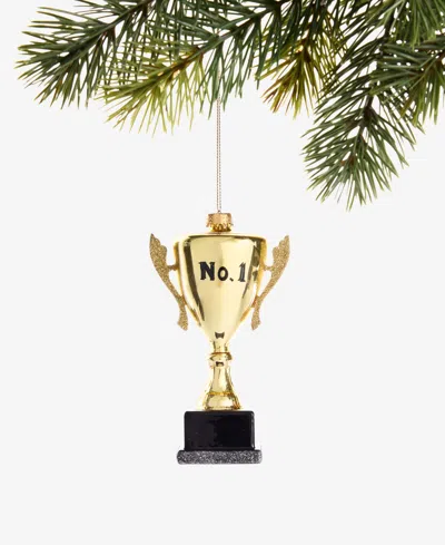 Holiday Lane Sports Gold Trophy Ornament, Macy's Exclusive In Transparent