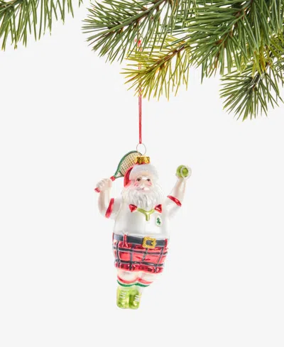 Holiday Lane Sports Pickleball Santa Ornament, Macy's Exclusive In Multi