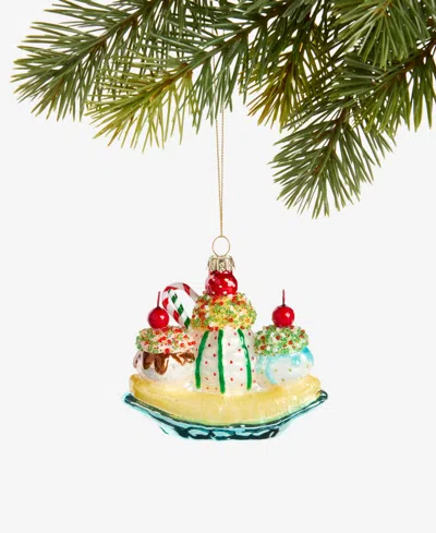 Holiday Lane Sugar Plum Banana Split Ornament, Macy's Exclusive In Multi