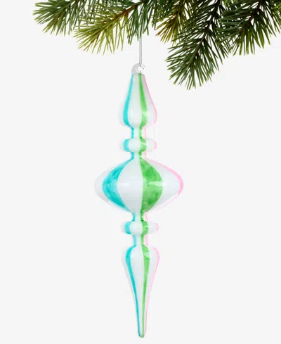 Holiday Lane Sugar Plum Glass Finial Ornament, Macy's Exclusive In Multi