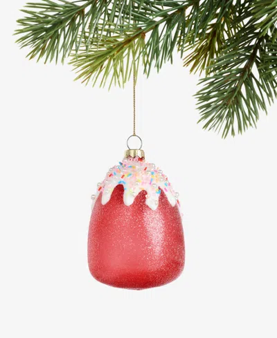 Holiday Lane Sugar Plum Glass Gumdrop Ornament, Macy's Exclusive In Transparent