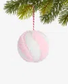 Holiday Lane Sugar Plum Peppermint Ball Ornament, Macy's Exclusive In Transparent