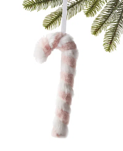 Holiday Lane Sugar Plum Pink & White Candy Cane Ornament, Exclusively At Macy's In No Color