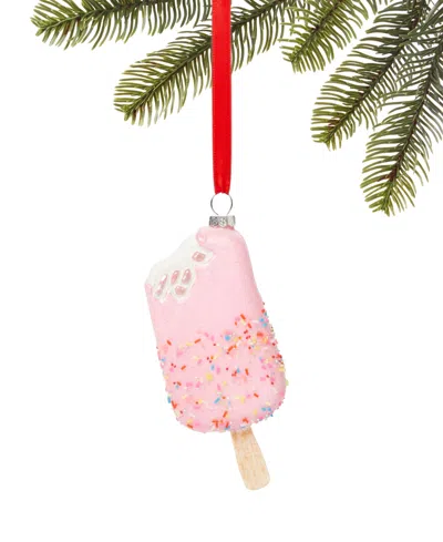 Holiday Lane Sweet Tooth Pink Sprinkle Ice Cream Bar Ornament, Exclusively At Macy's In No Color