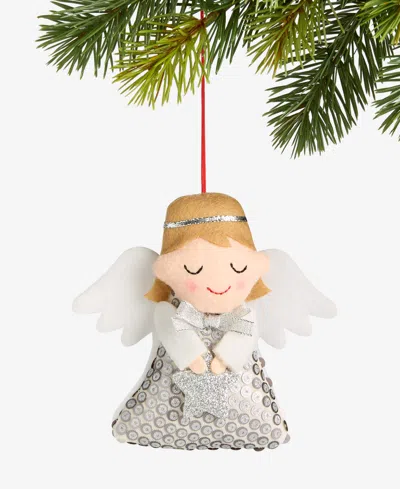 Holiday Lane Tiny Tidings Fabric Angel Ornament, Macy's Exclusive In Multi