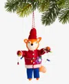 Holiday Lane Tiny Tidings Fabric Fox Ornament, Macy's Exclusive In Transparent