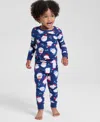 Holiday Lane Toddler 12m-4t Santas Snug-fit Pajama Set, Macy's Exclusive In Blue