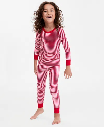 Holiday Lane Kids' Toddler 12m-4t Multi Menorah Snug-fit Pajama Set, Macy's Exclusive In Red