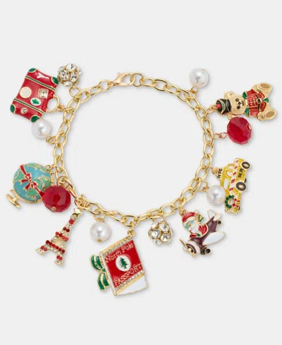 Holiday Lane Travel Charm Bracelet, Macy's Exclusive In Multi