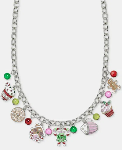 Holiday Lane Treats Statement Charm Necklace, 16" + 3" Extender, Macy's Exclusive In Multi