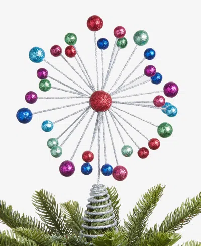 Holiday Lane Whimsy Glitter Starburst Tree Topper, Macy's Exclusive In Multi