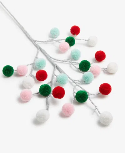 Holiday Lane Whimsy Pom Pom Pick, Macy's Exclusive In Transparent