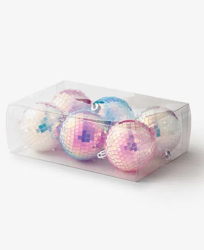 Holiday Lane Whimsy Set Of 6 Shatterproof Disco Ball Ornaments, Macy's Exclusive In No Color