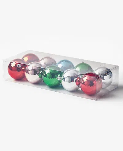 Holiday Lane Whimsy Shatterproof Red, Pink, Blue & Green Ball Ornaments, Set Of 10, Macy's Exclusive In No Color