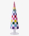 Holiday Lane Whimsy Small Rainbow Check Tree, Macy's Exclusive In Multi
