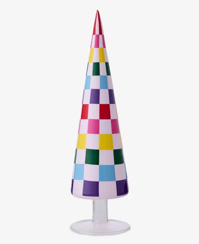 Holiday Lane Whimsy Small Rainbow Check Tree, Macy's Exclusive In Multi