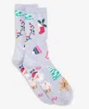 Holiday Lane Women's Holiday Crew Socks, Created For Macy's In Blue