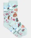 Holiday Lane Women's Tossed Holiday Socks 10021313200, Macy's Exclusive In Gray