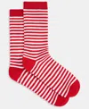 Holiday Lane Women's Striped Socks 10021312700, Macy's Exclusive In Red