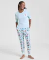 Holiday Lane Women's Winter Holiday Cotton Pajama Set, Macy's Exclusive In Blue