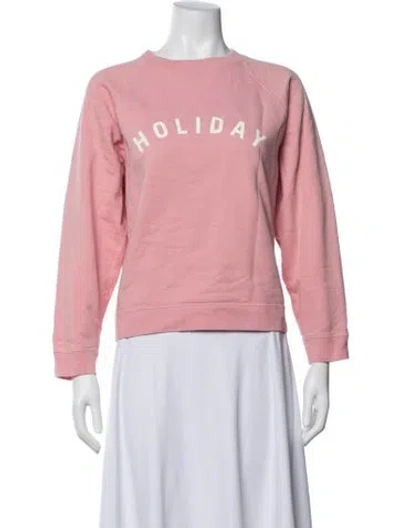 Pre-owned Holiday The Label Graphic Print Jacket In Pink