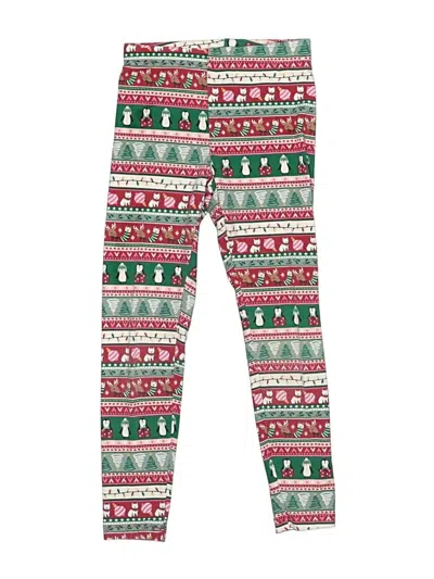 Pre-owned Holiday Time Kids' Leggings In Green