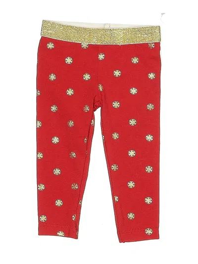 Pre-owned Holiday Time Babies' Leggings In Red