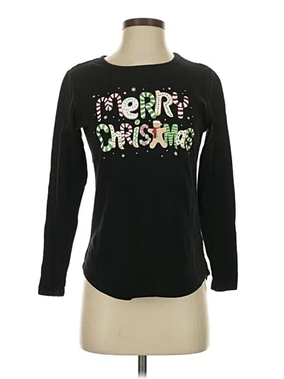 Pre-owned Holiday Time Long Sleeve T-shirt In Black