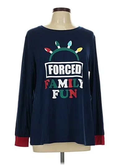 Pre-owned Holiday Time Long Sleeve T-shirt In Blue