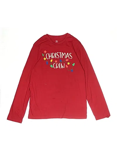 Pre-owned Holiday Time Kids' Long Sleeve T-shirt In Red