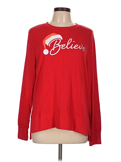 Pre-owned Holiday Time Long Sleeve T-shirt In Red