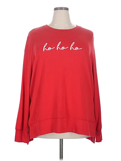 Pre-owned Holiday Time Long Sleeve T-shirt In Red
