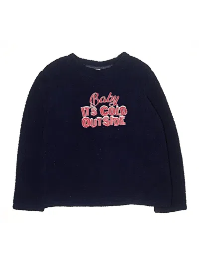 Pre-owned Holiday Time Kids' Pullover Sweater In Blue
