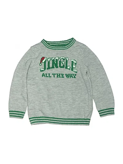 Pre-owned Holiday Time Kids' Pullover Sweater In Gray